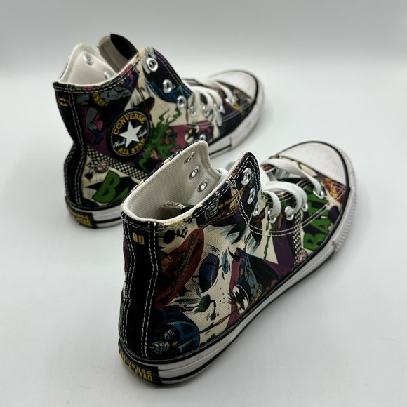Batman x DC Comics Converse Chuck Taylor Sneakers Youth Size 3 - Picture 6 of 11